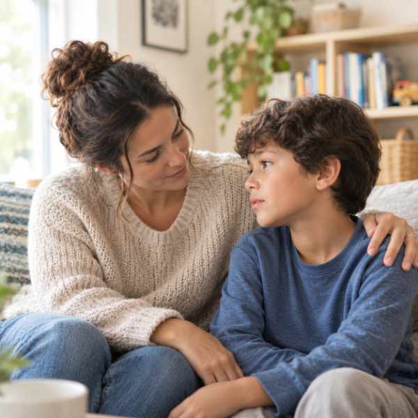 mother and son